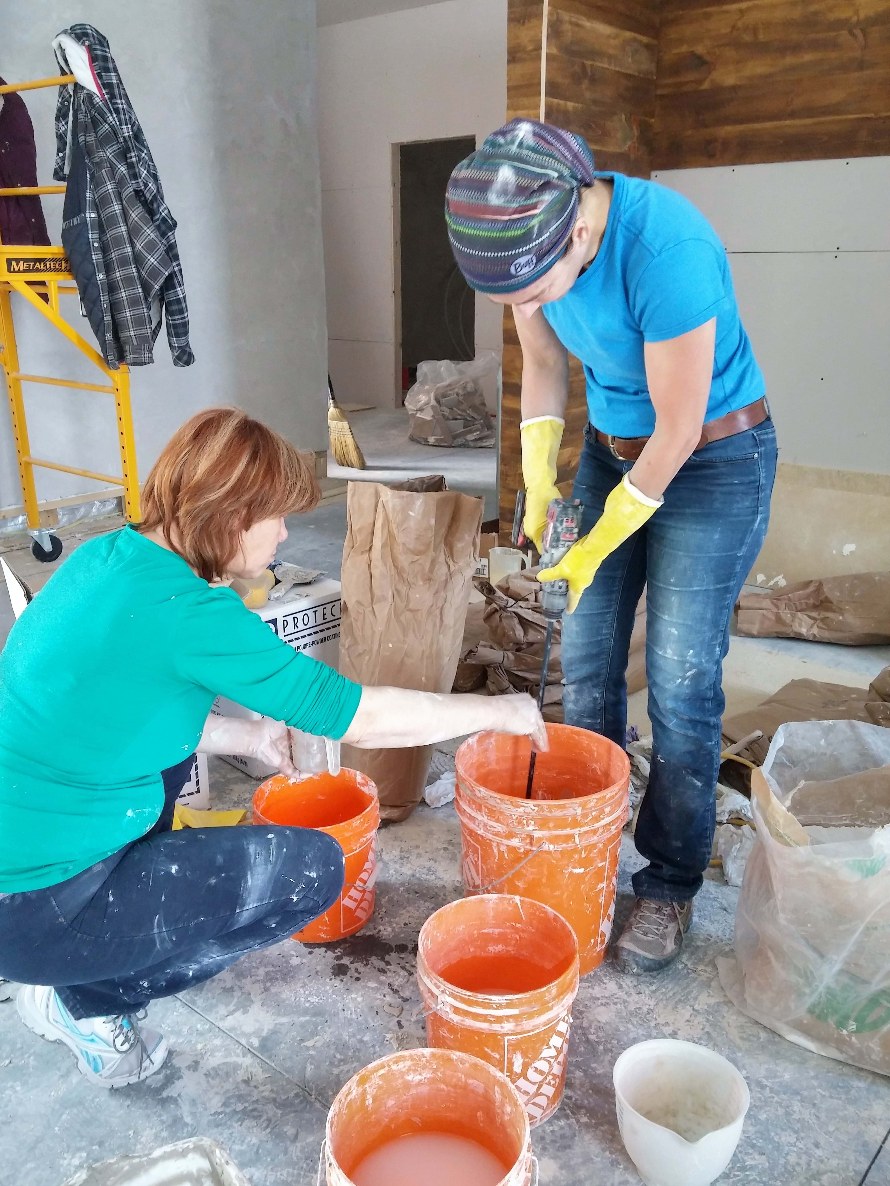 Murs en argile écologique