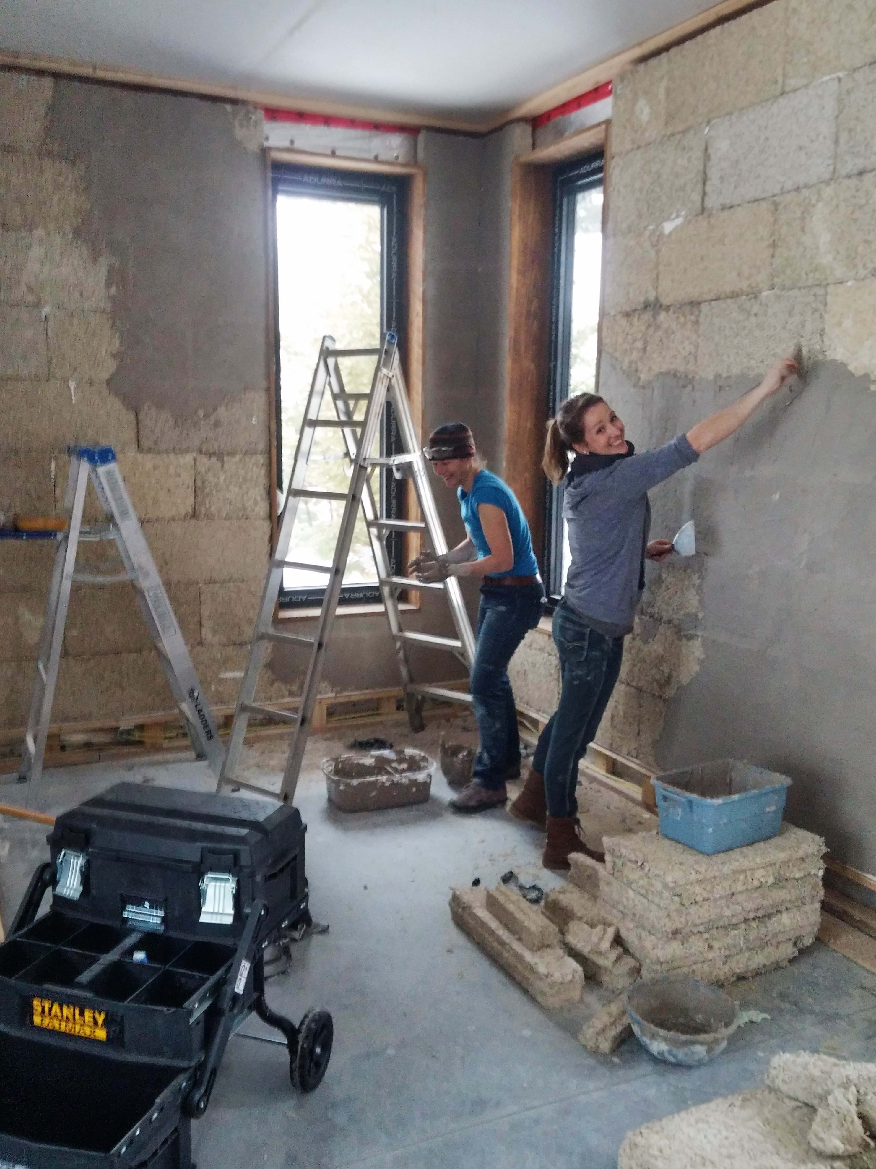 Murs en argile écologique