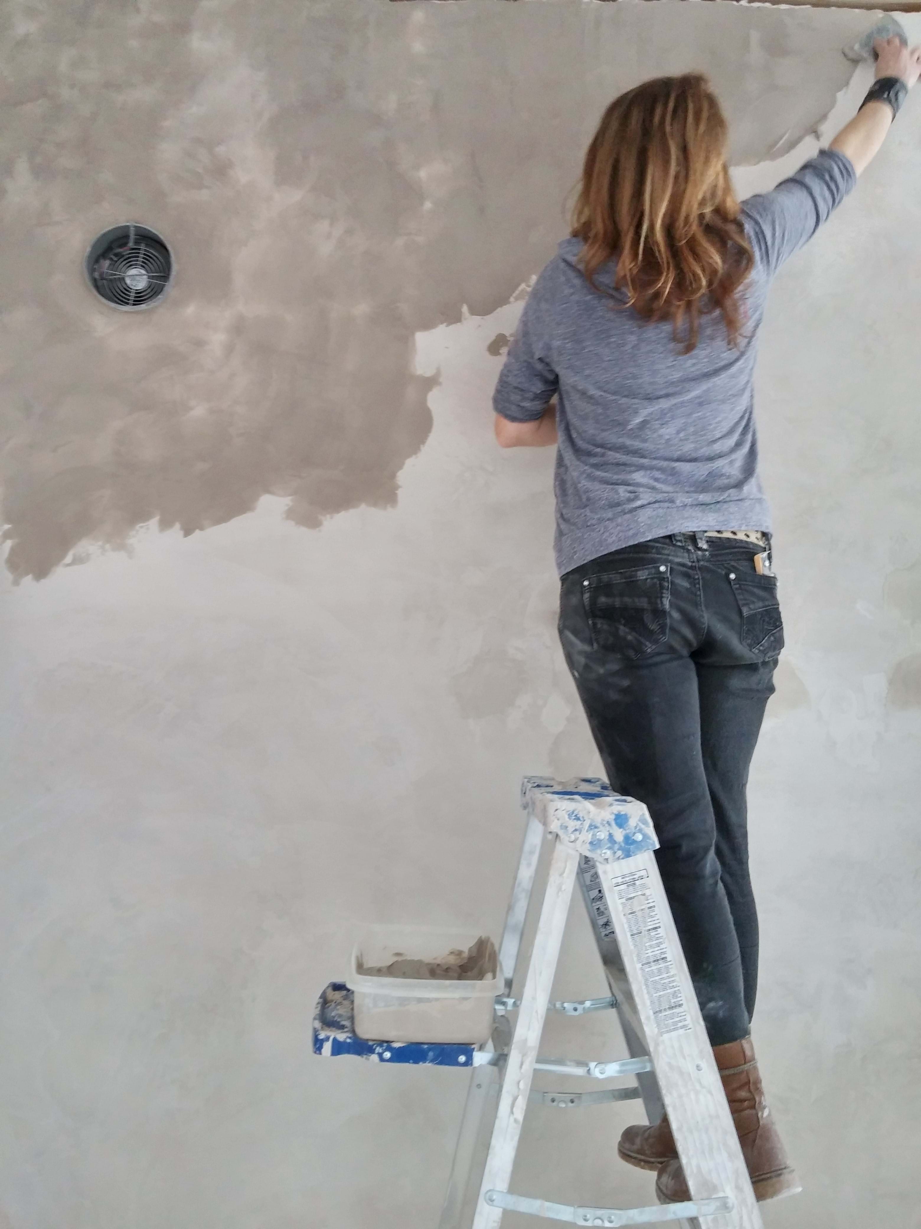 Murs en argile écologique