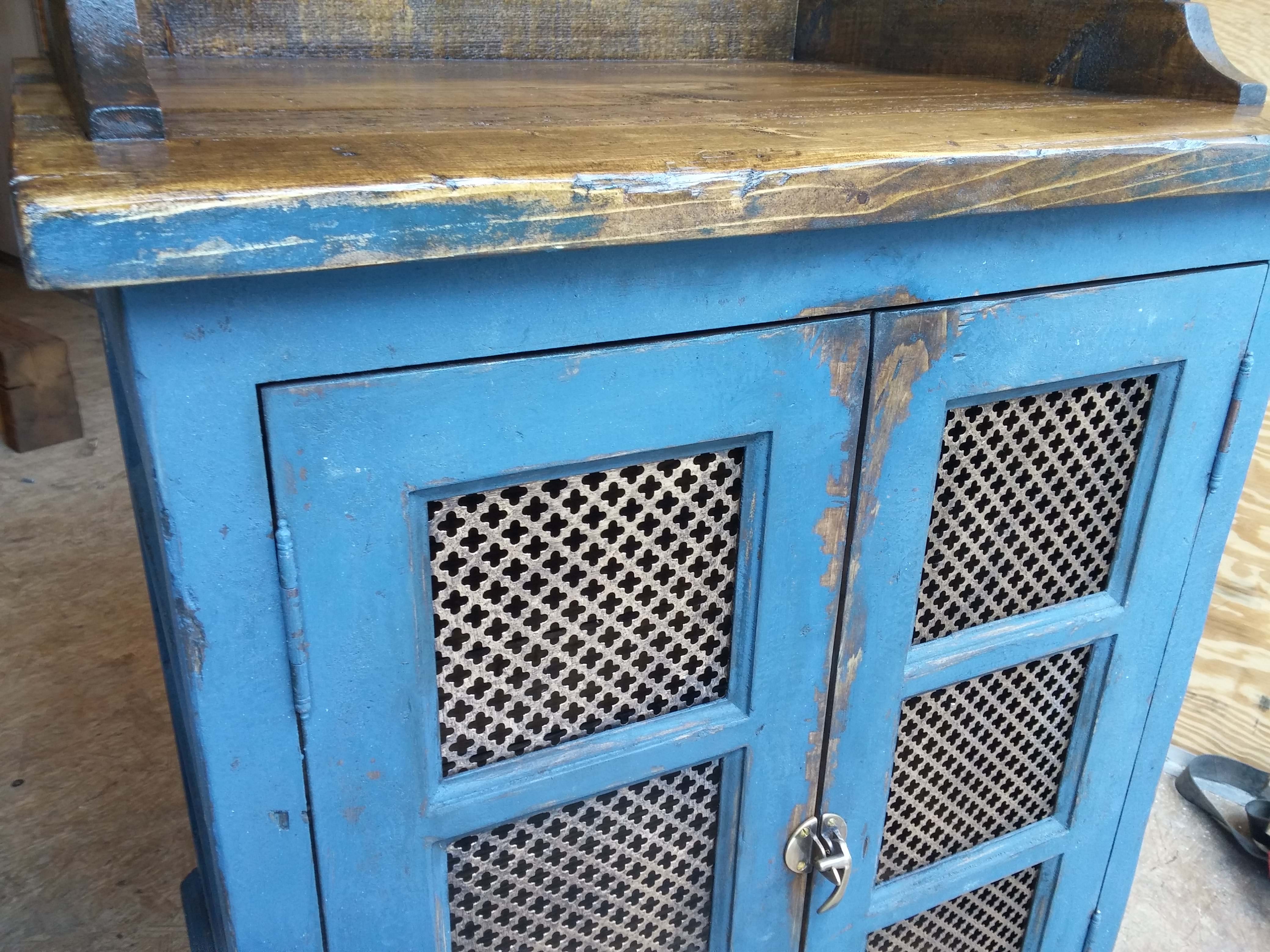 Cabinet bleu antique