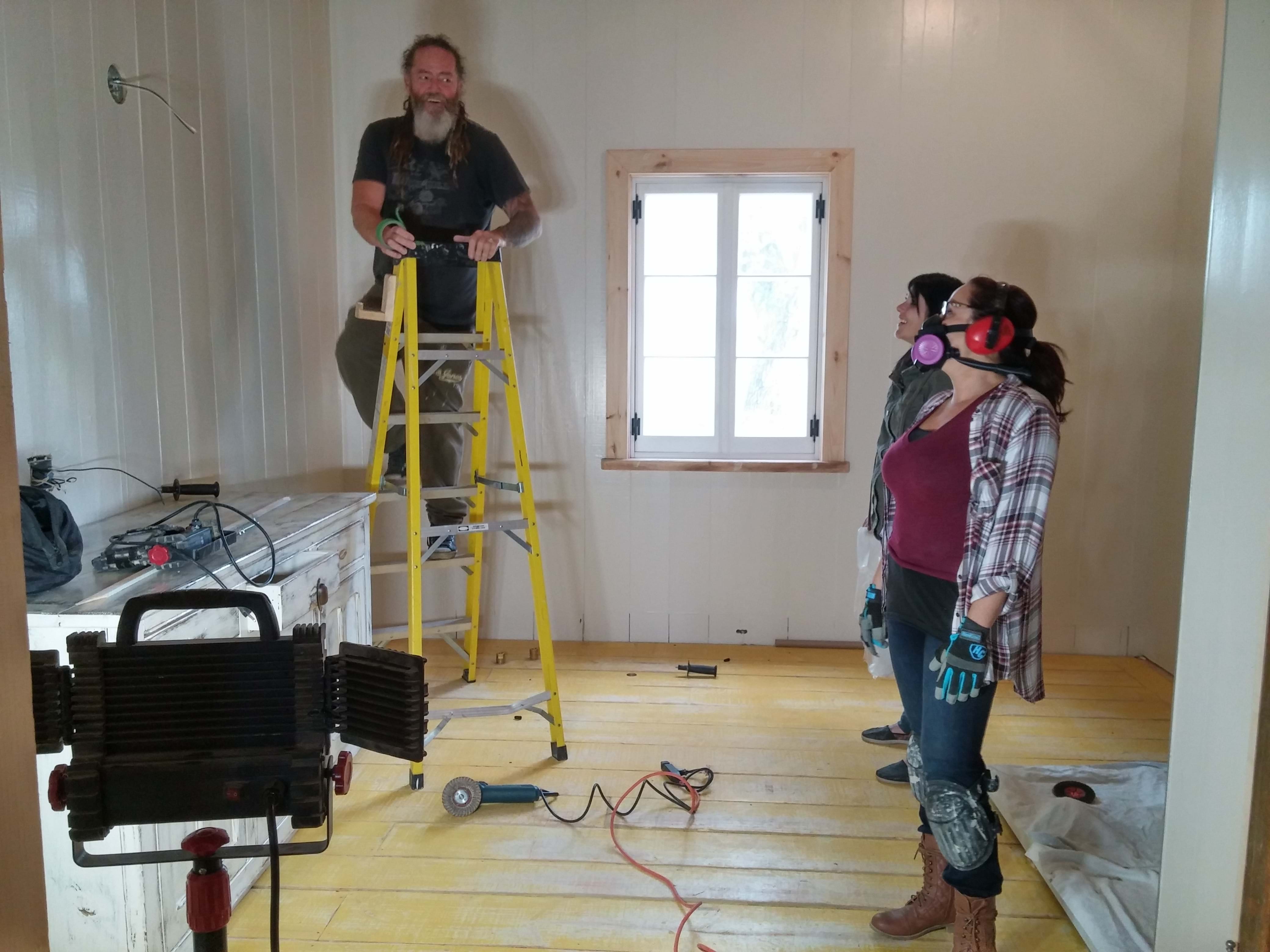 Plancher rouge sang de boeuf