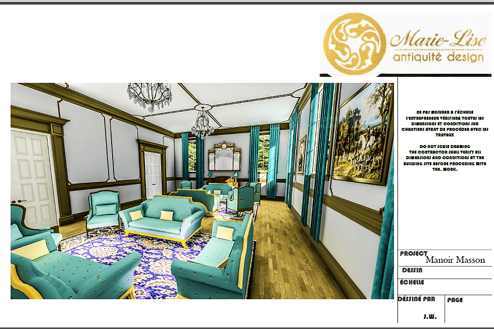 Restauration intérieur du manoir Masson Terrebonne