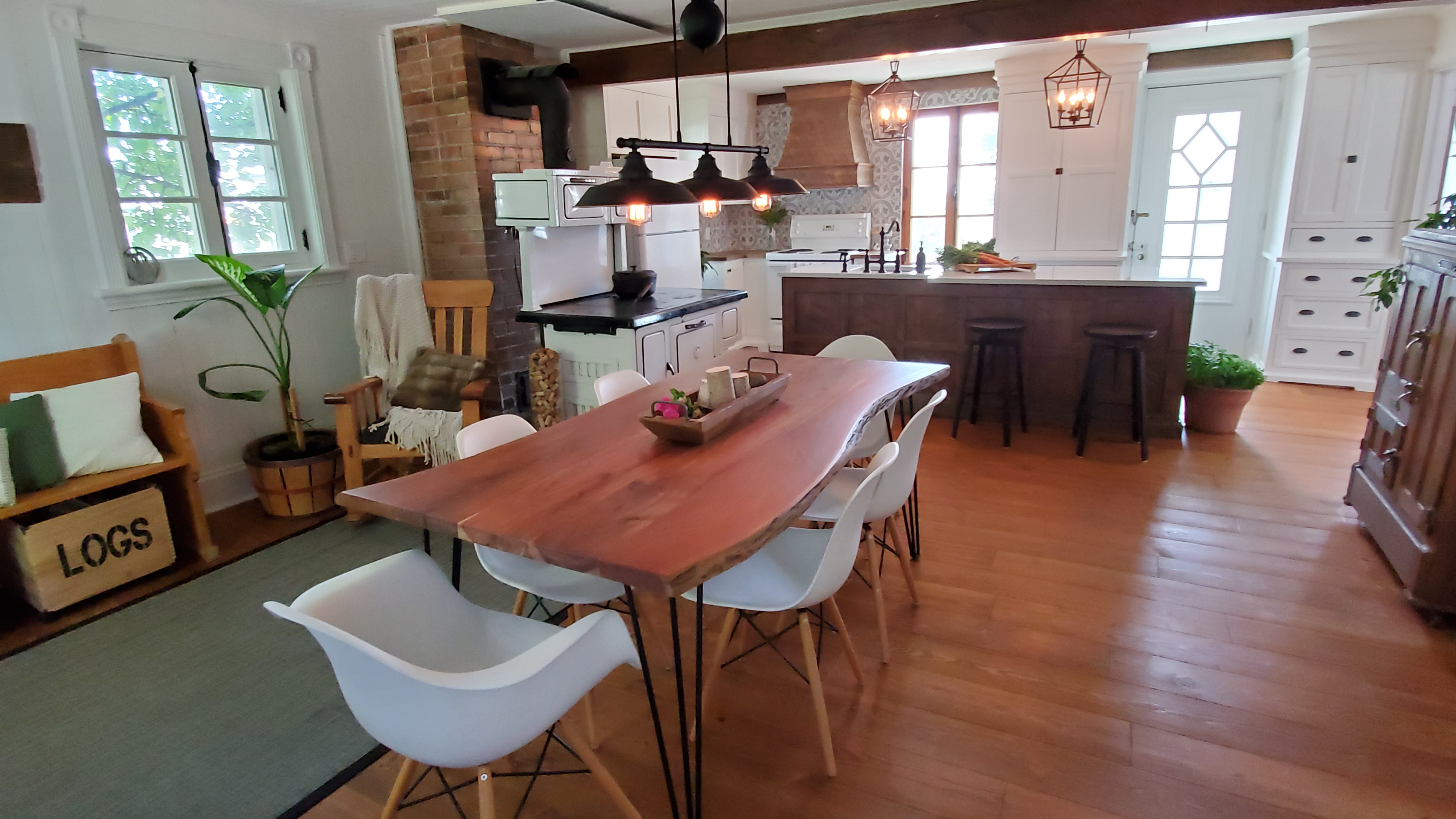 Cuisine en bois massif à Boischatel