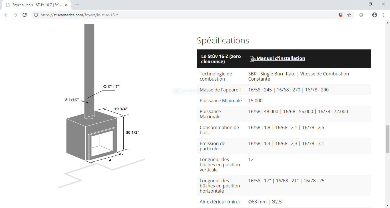Foyer central avec vieilles briques chaulées