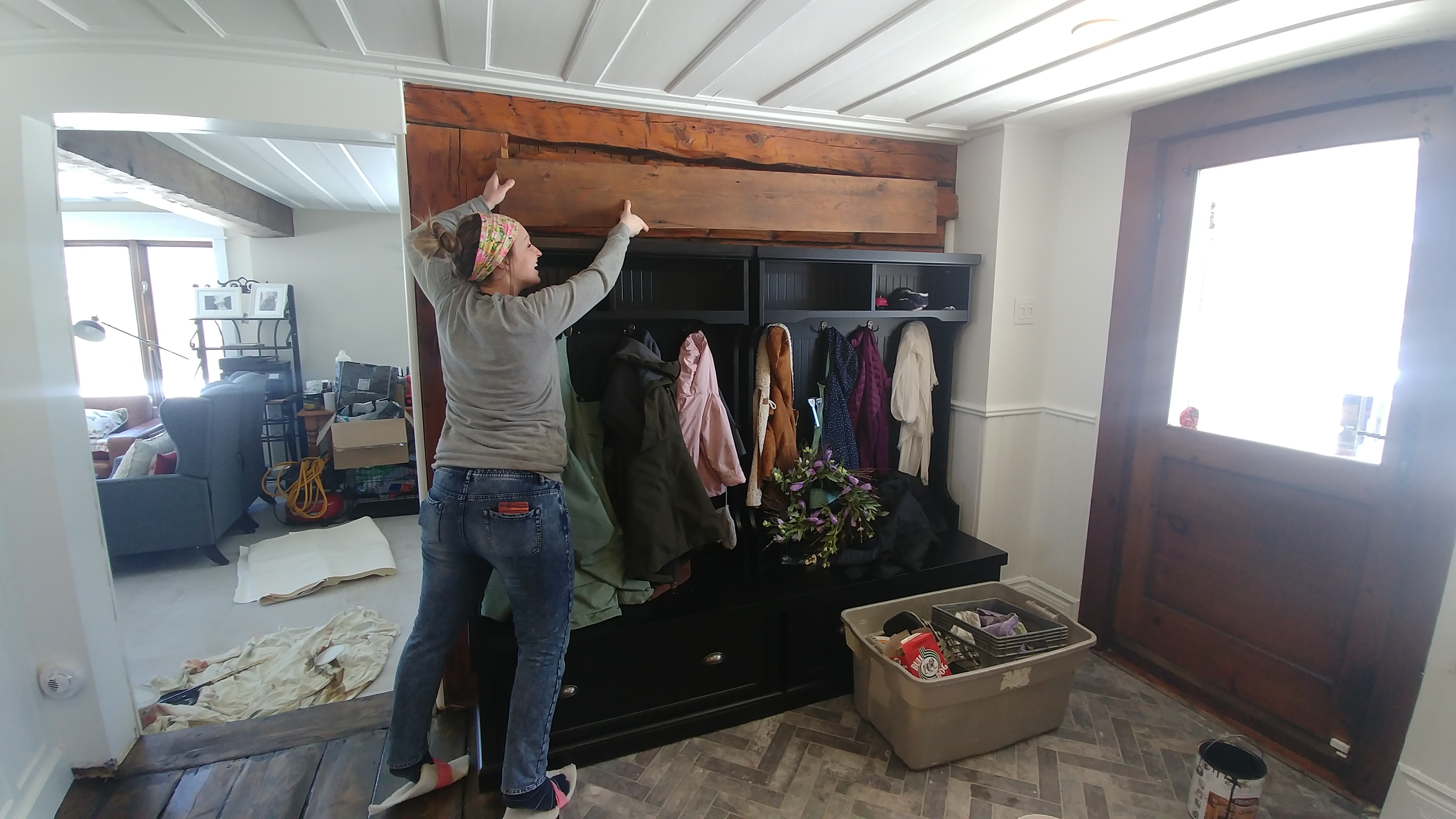 Brunissement d'un pièce sur pièce