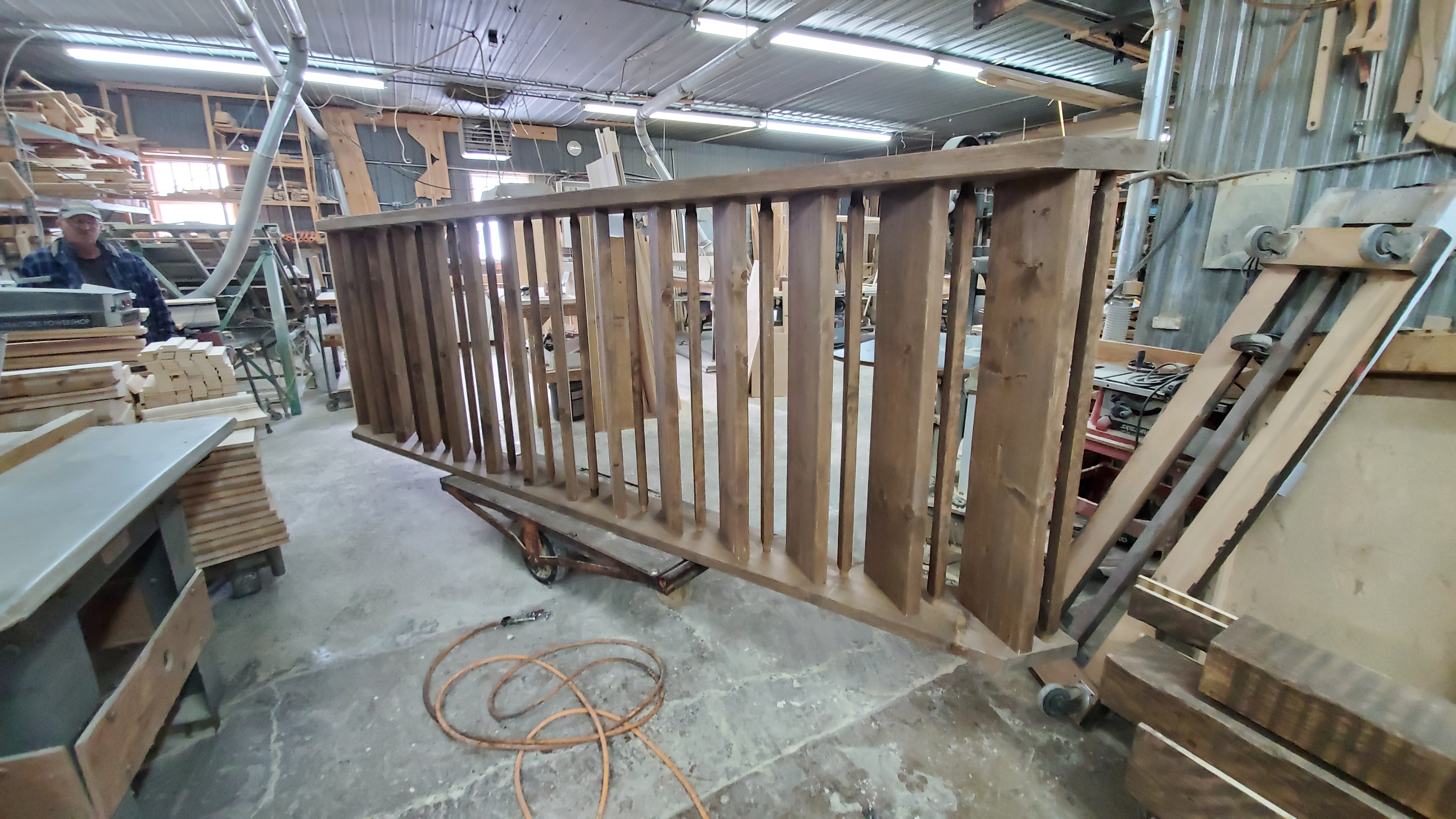 Escalier pour une maison timber frame