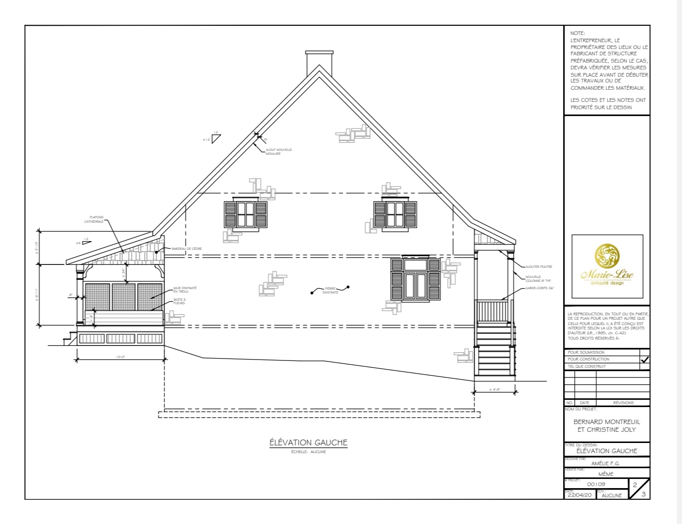 Canadienne en pierre de 200 ans