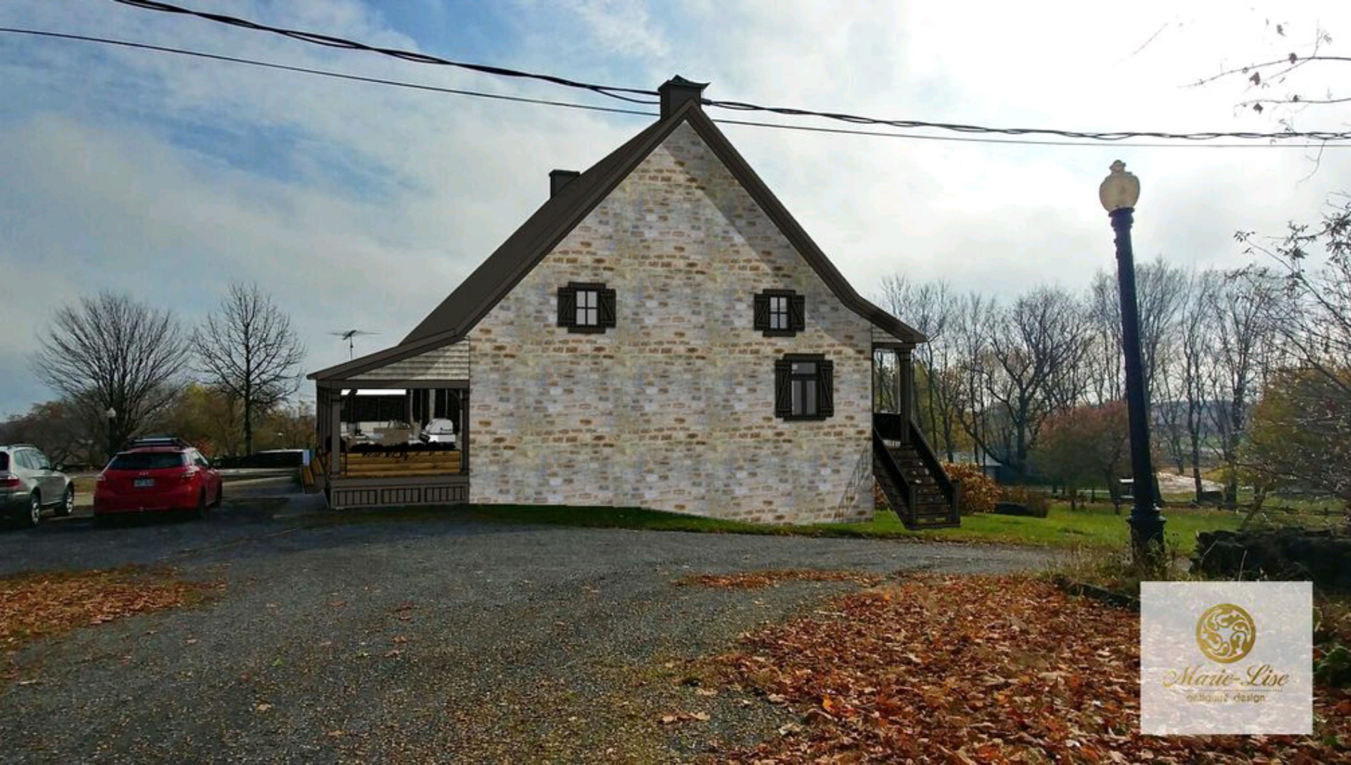 Canadienne en pierre de 200 ans