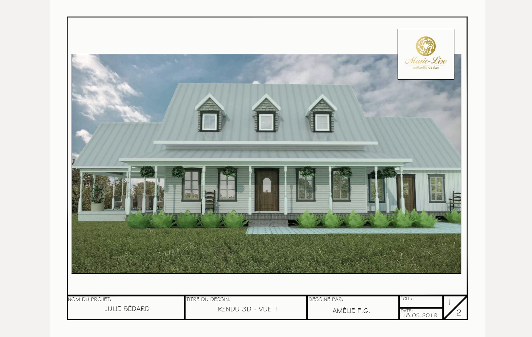 Plans contracteur pour une maison pièce sur pièce