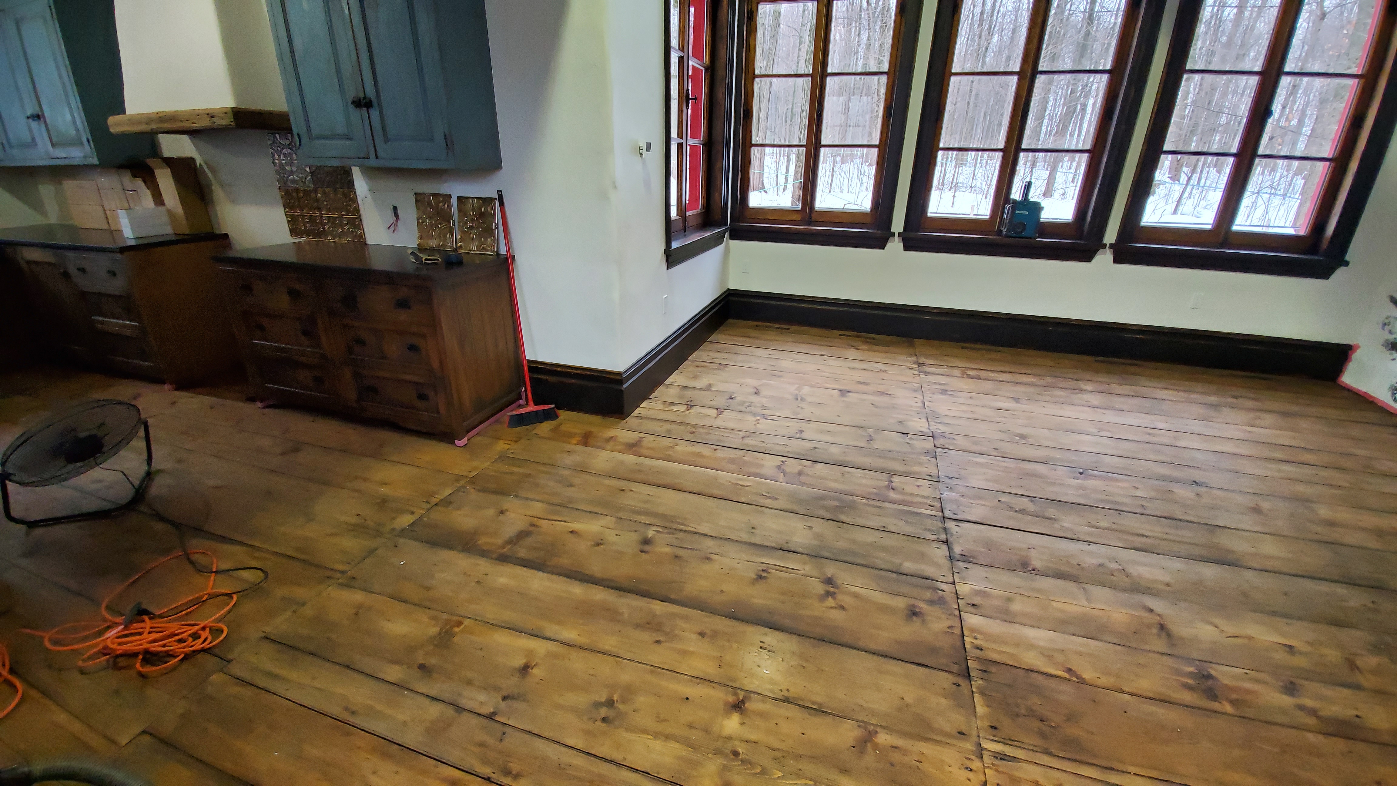 Plancher antique chauffant