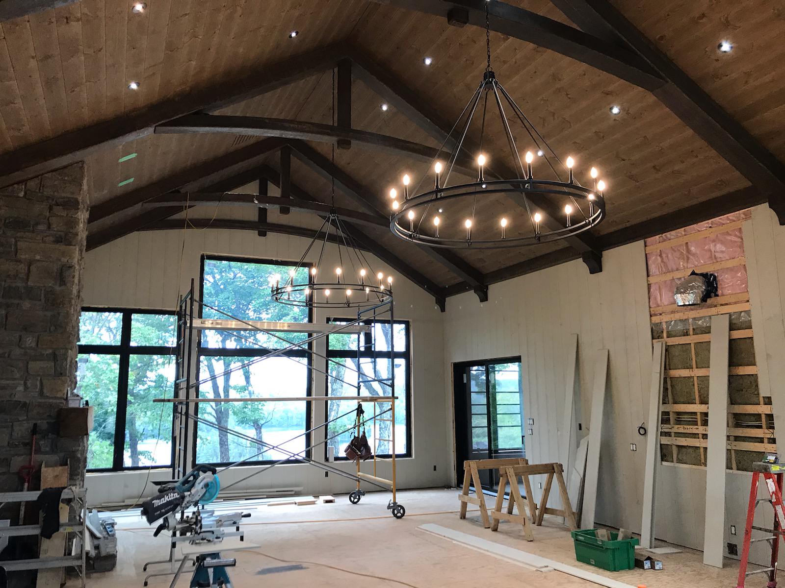 Poutres arquées pour construction neuve