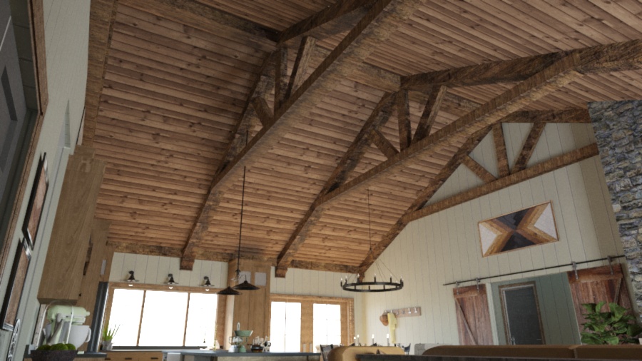 Poutres pour chalet Piedmont