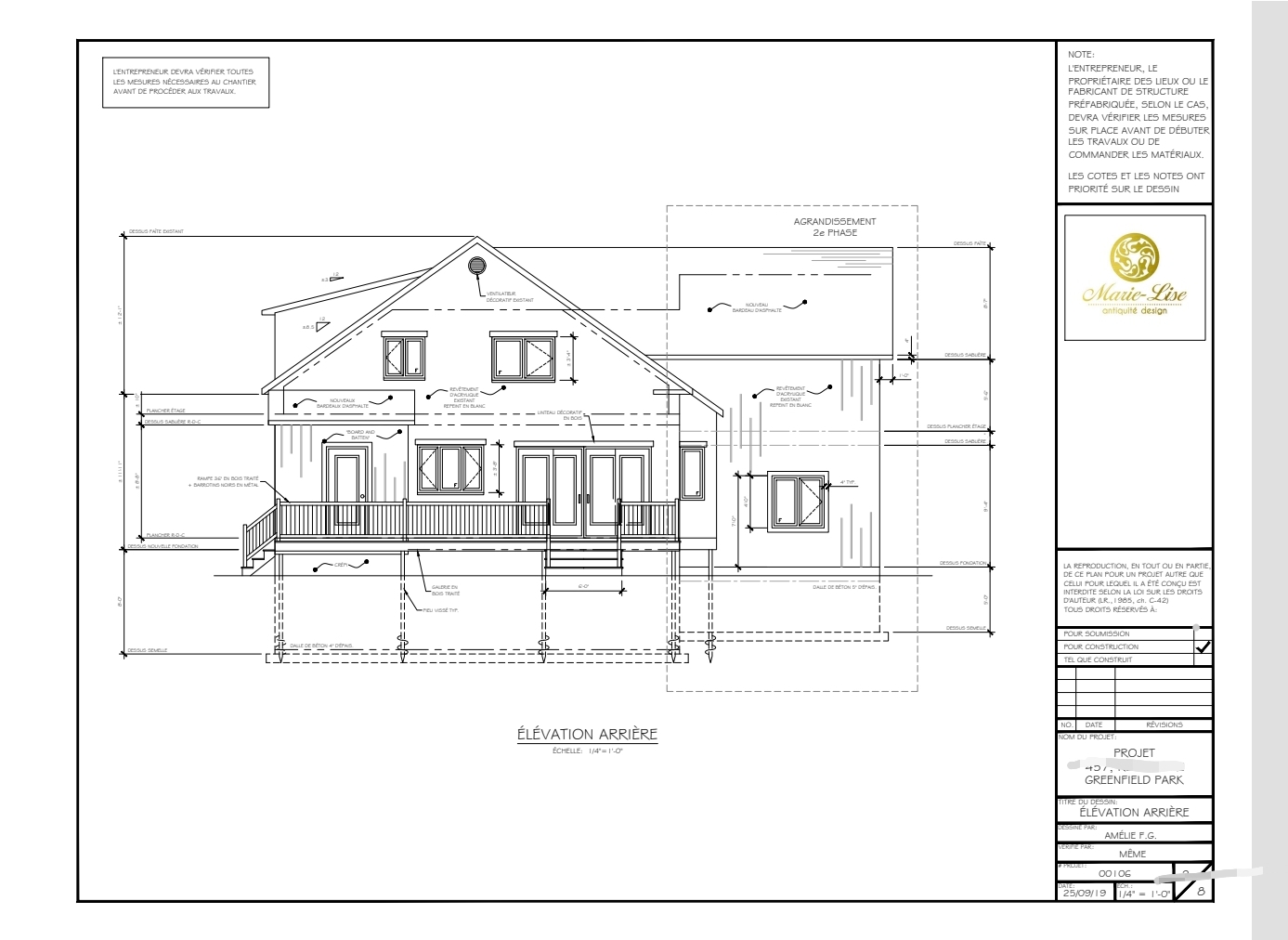 Rénovations d'une ancestrale en 2 phases à Greenfield Park