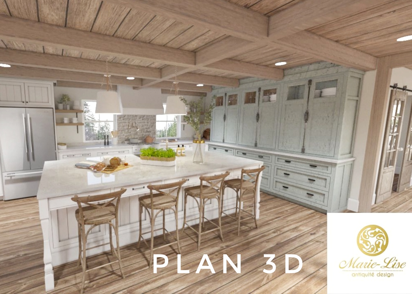 Cuisine pour maison de ferme à Dunham