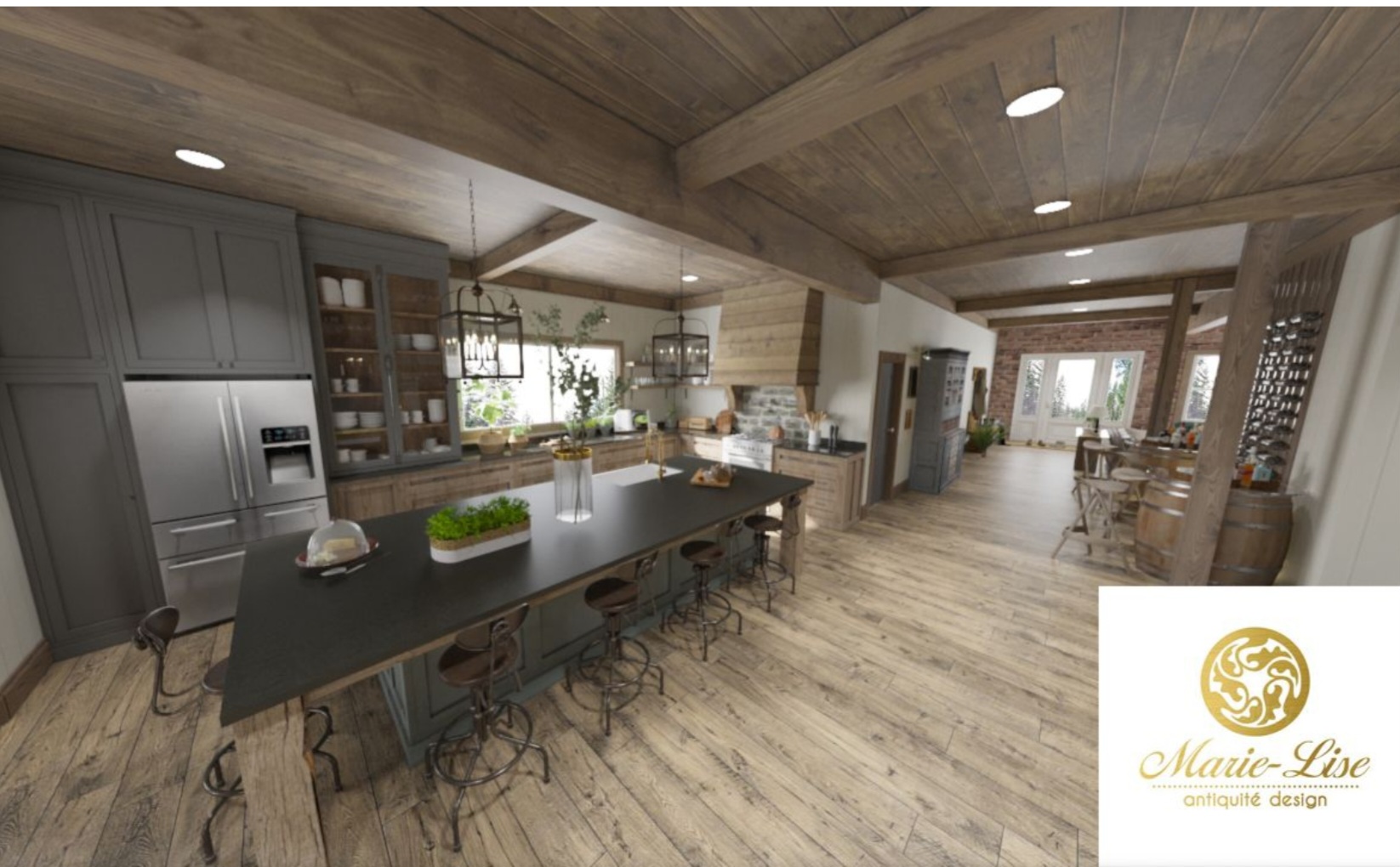 Design ''Old Barn'' à Mille-Isles