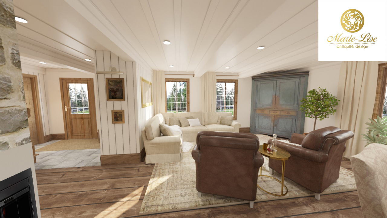 Encoignure sur patine couleur vert-de-gris