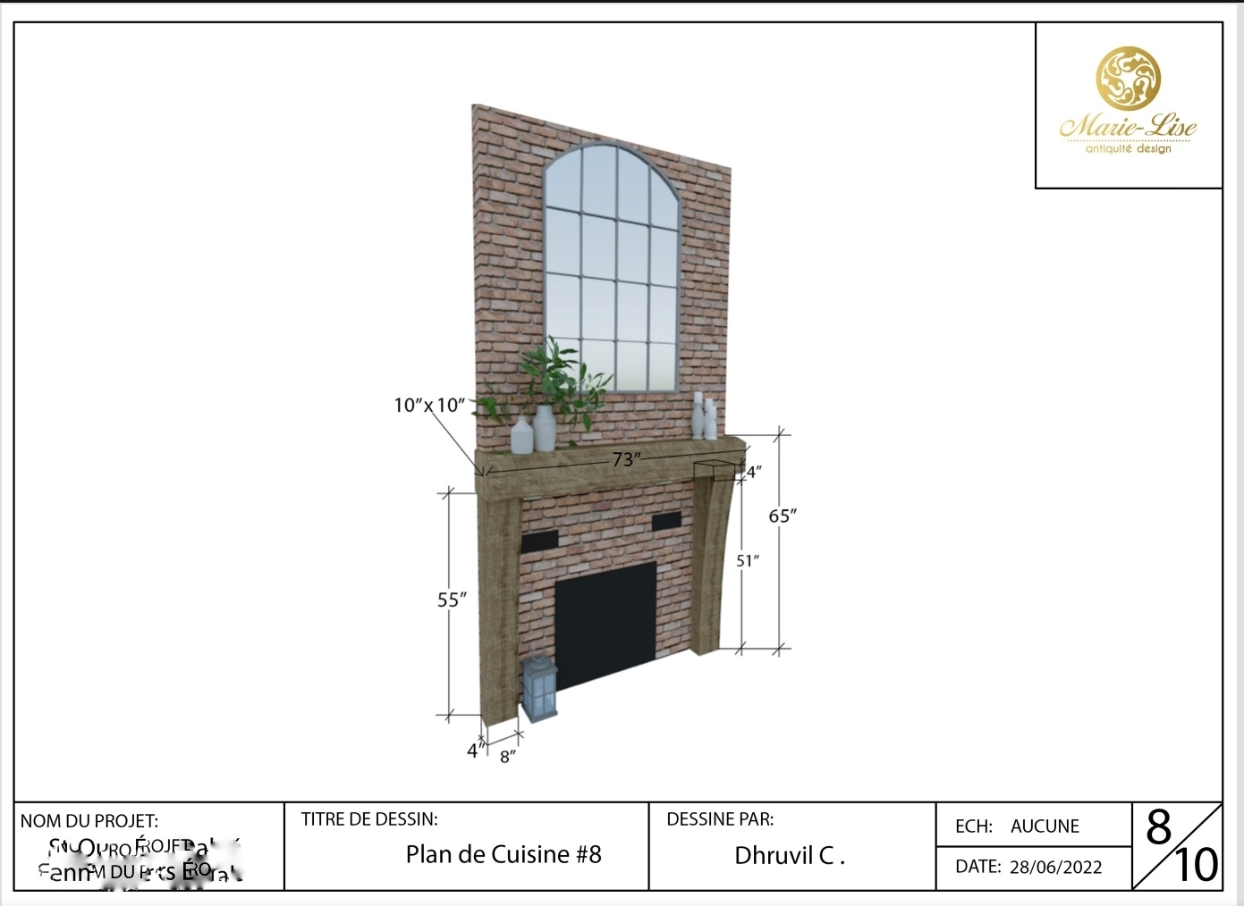 Bibliothèque en bois massif