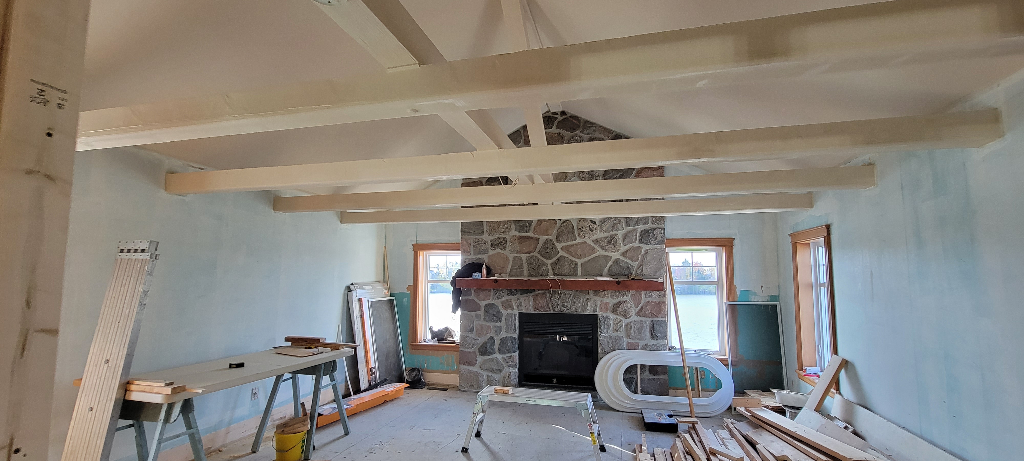 Brunissement de poutres