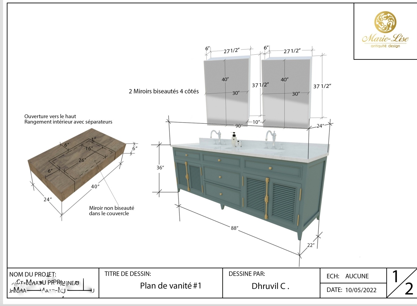 Salles de bain intemporelles avec rangements secrets