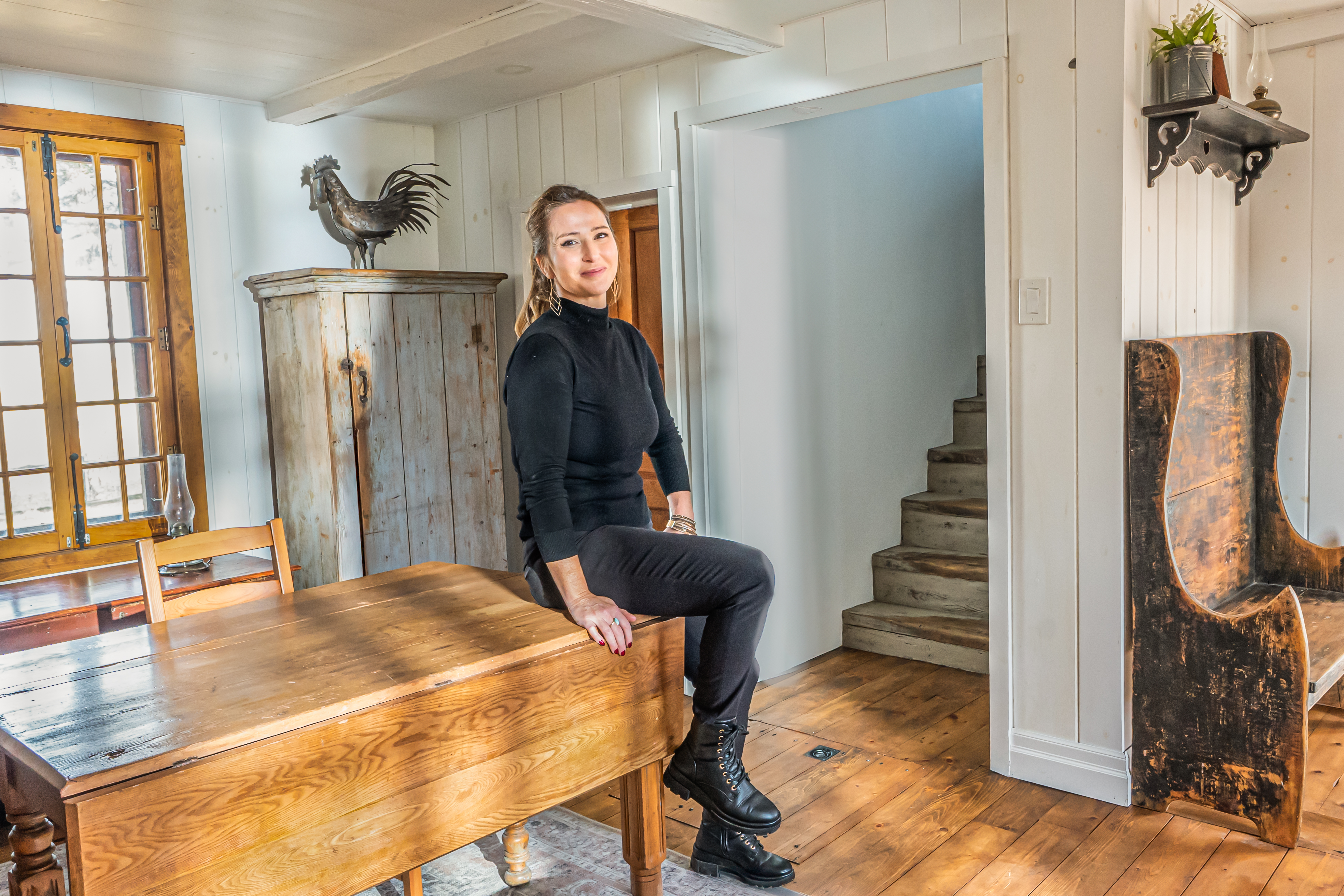 Restauration d'un escalier d'ancienne écurie