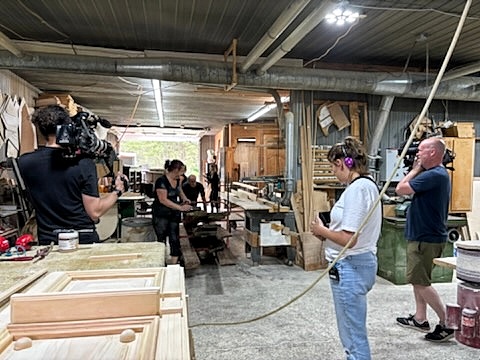 Vanité en bois antique l'Acadie