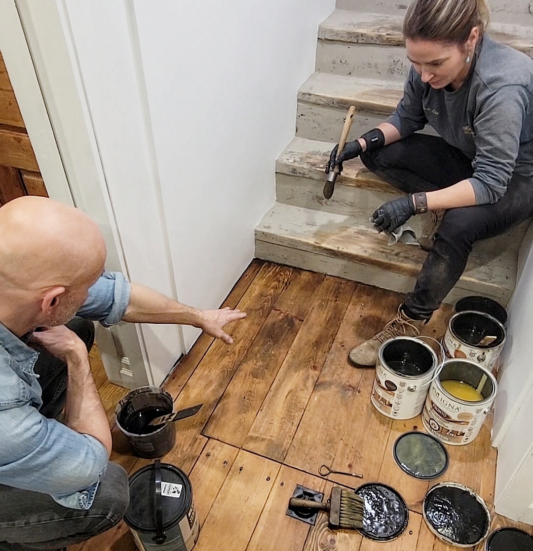 Restauration d'un escalier d'ancienne écurie