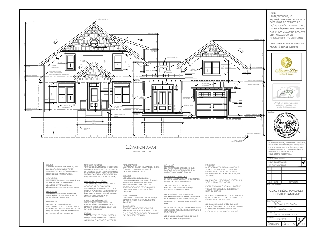 Agrandissement d'un étage et d'un garage